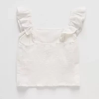 Thereabouts Little & Big Kid Girls Square Neck Sleeveless Blouse