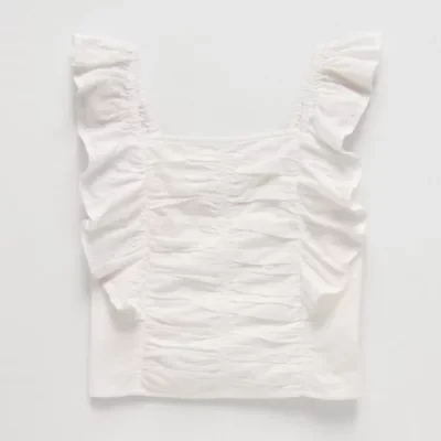 Thereabouts Little & Big Kid Girls Square Neck Sleeveless Blouse