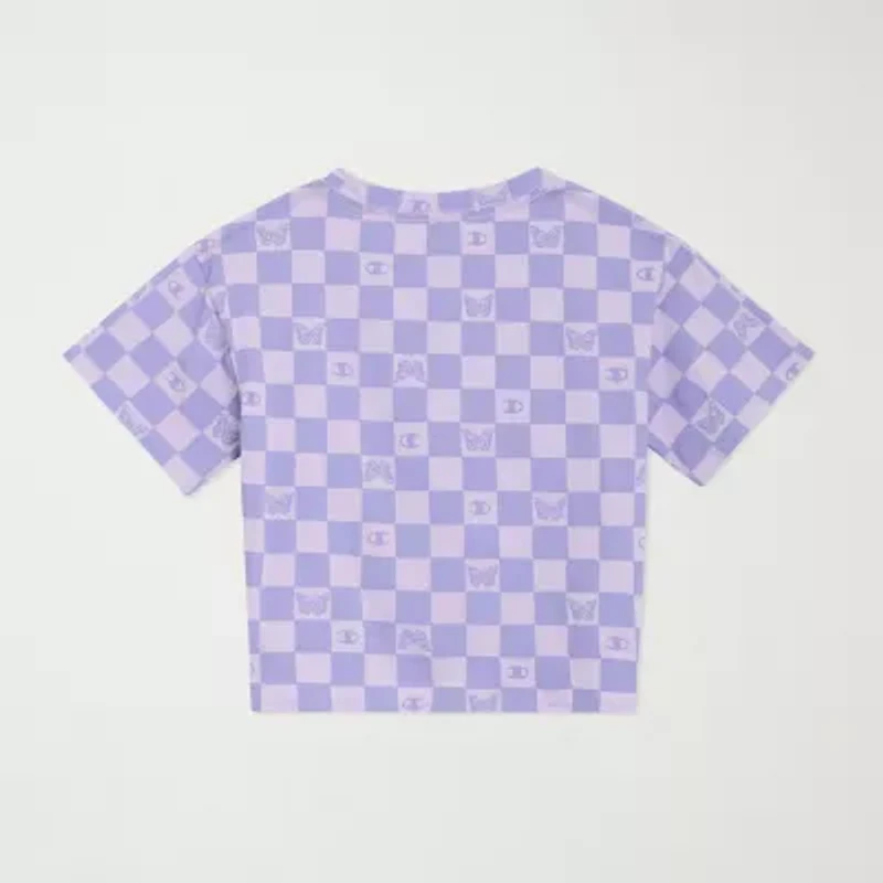 Champion Big Kid Girls Round Neck Short Sleeve Regular Fit Graphic T-Shirt
