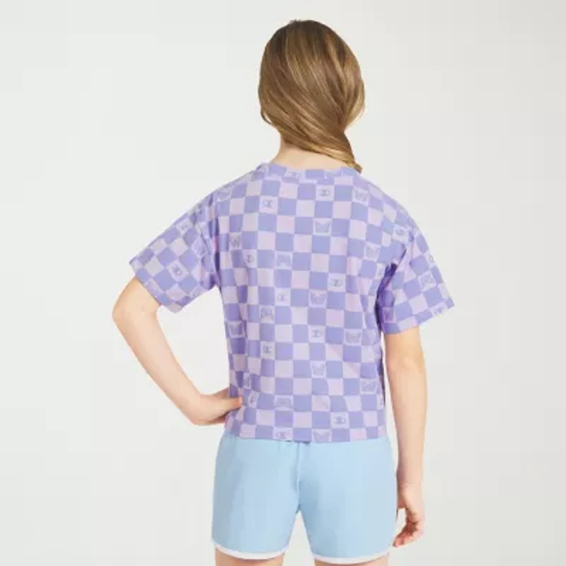 Champion Big Kid Girls Round Neck Short Sleeve Regular Fit Graphic T-Shirt