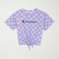 Champion Big Kid Girls Round Neck Short Sleeve Regular Fit Graphic T-Shirt
