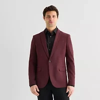 J. Ferrar 360 Stretch Knit Texture Mens Slim Fit Sport Coat