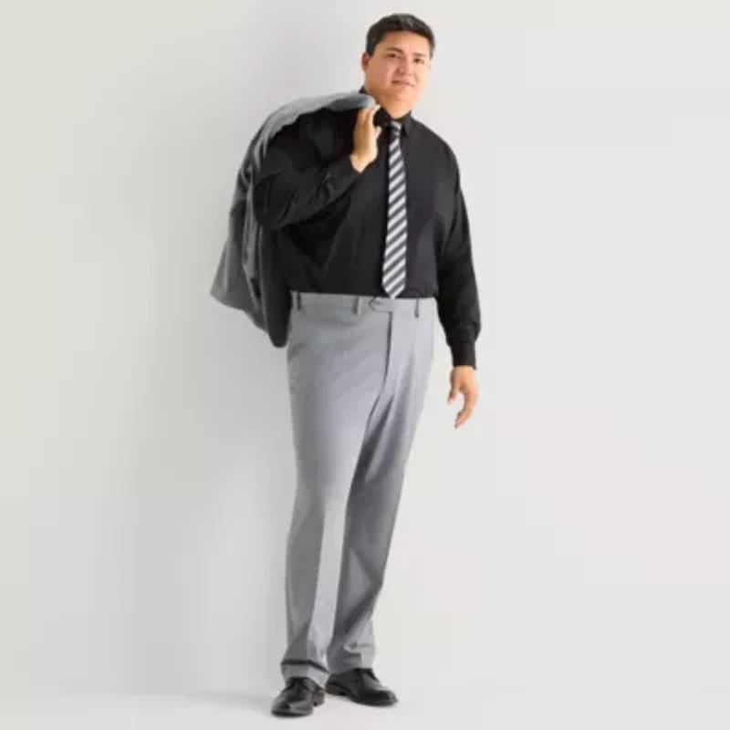 Shaquille O'Neal XLG™ Big And Tall Mens Button Down Dress Shirt + Tie Set