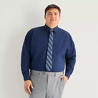 Shaquille O'Neal XLG™ Big And Tall Mens Button Down Dress Shirt + Tie Set