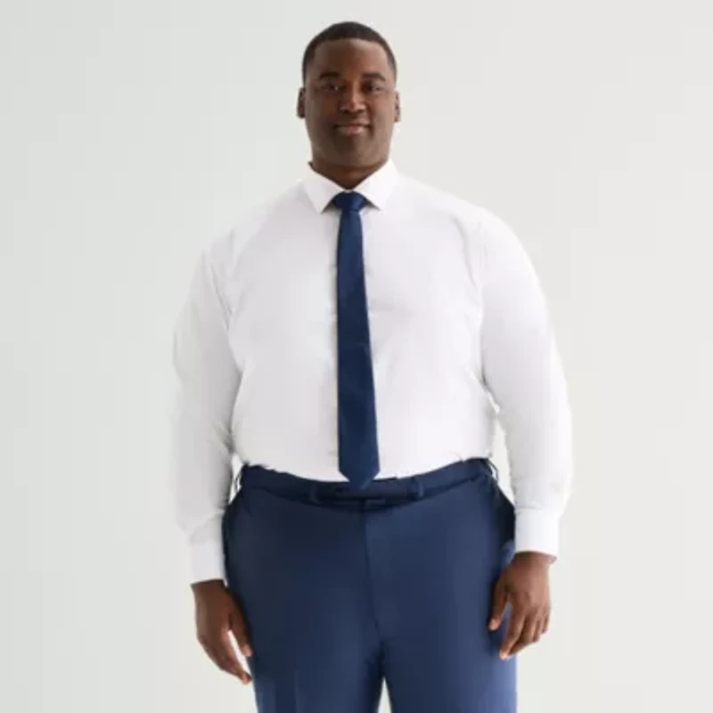 Shaquille O'Neal XLG™ Big And Tall Mens Button Down Dress Shirt + Tie Set