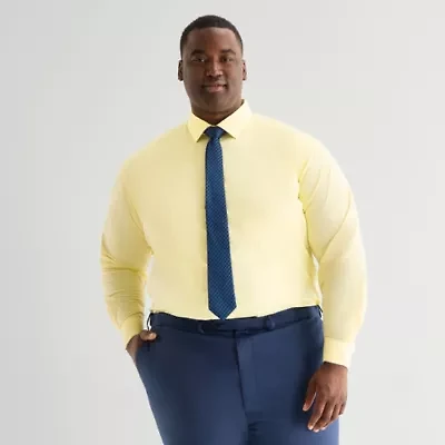 Shaquille O'Neal XLG™ Big And Tall Mens Button Down Dress Shirt + Tie Set