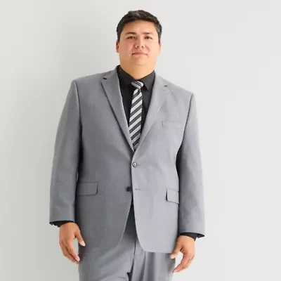 Shaquille O'Neal XLG™ Mens Stretch Fabric Classic Fit Big and Tall Suit Jacket