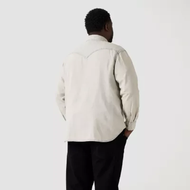 Levi's® Big and Tall Mens Long Sleeve Western Shirt