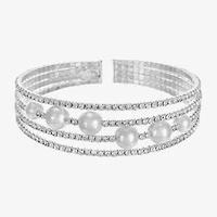 Monet Jewelry Timeless Womens Glass Cuff Bracelet