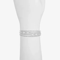 Monet Jewelry Timeless Womens Glass Cuff Bracelet