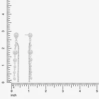 Monet Jewelry Timeless Womens Glass Simulated Pearl Round Hypoallergenic Drop Earrings