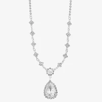 Monet Jewelry Timeless Womens Glass 17 Inch Y Necklace