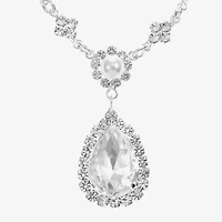 Monet Jewelry Timeless Womens Glass 17 Inch Y Necklace