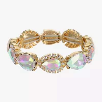Monet Jewelry Womens Glass Stretch Bracelet