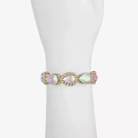 Monet Jewelry Womens Glass Stretch Bracelet