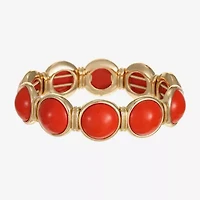 Monet Jewelry Womens Green Round Stretch Bracelet