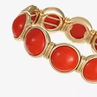 Monet Jewelry Womens Green Round Stretch Bracelet
