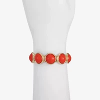 Monet Jewelry Womens Green Round Stretch Bracelet
