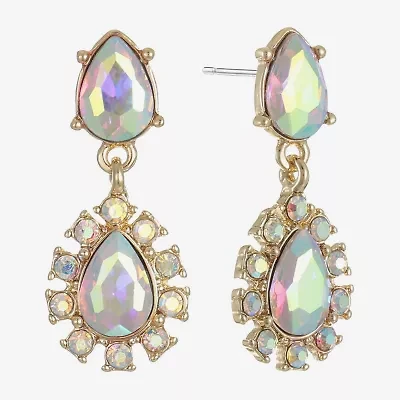 Monet Jewelry Womens Glass Hypoallergenic Drop Earrings