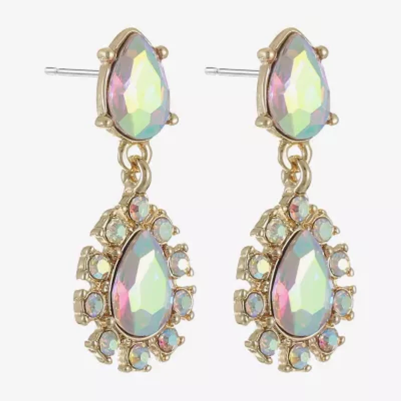 Monet Jewelry Womens Glass Hypoallergenic Drop Earrings