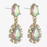 Monet Jewelry Womens Glass Hypoallergenic Drop Earrings