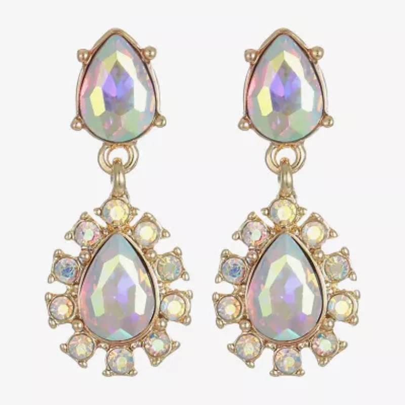 Monet Jewelry Womens Glass Hypoallergenic Drop Earrings