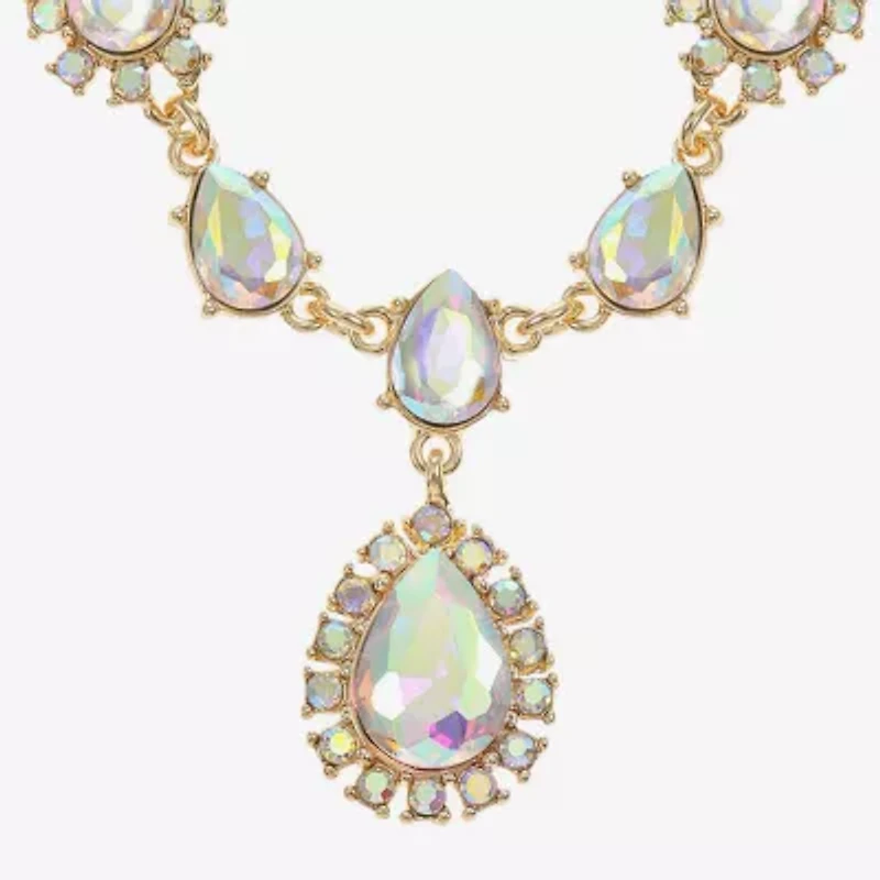 Monet Jewelry Womens Glass Inch Y Necklace