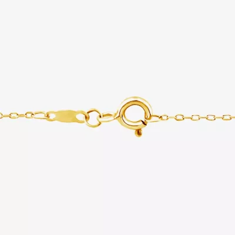 F / Si2) Womens 1/ CT. T.W. Lab Grown White Diamond 14K Gold Over Silver 18 Inch Pendant Necklace