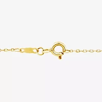 F / Si2) Womens 1/ CT. T.W. Lab Grown White Diamond 14K Gold Over Silver 18 Inch Pendant Necklace