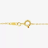 (F/Si1) Womens 1/4 CT. T.W. Lab Grown White Diamond 14K Gold Over Silver Heart 18 Inch Pendant Necklace