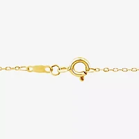 Cross (F/Si2) Womens 1/4 CT. T.W. Lab Grown White Diamond 14K Gold Over Silver Cross 18 Inch Pendant Necklace