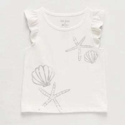 Okie Dokie Toddler & Little Girls Round Neck Sleeveless Tank Top