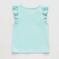 Okie Dokie Toddler & Little Girls Round Neck Sleeveless Tank Top