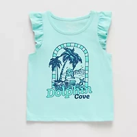Okie Dokie Toddler & Little Girls Round Neck Sleeveless Tank Top