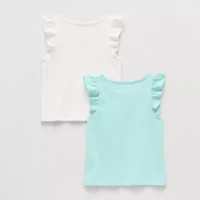 Okie Dokie Toddler & Little Girls Round Neck Sleeveless 2-pc. Tank Top