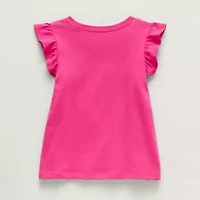 Thereabouts Little Girls Round Neck Short Sleeve T-Shirt