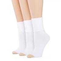 Gold Toe Ultra Soft Womens Multi-Pack 3 Pair Turncuff Socks