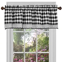 Buffalo Check Rod Pocket Tailored Valance