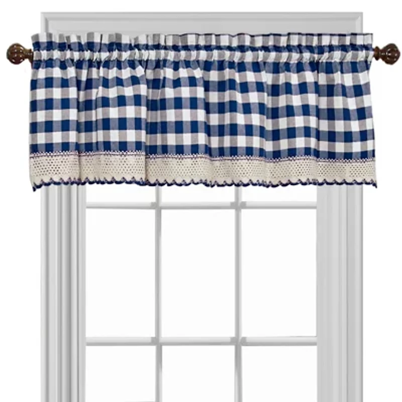 Buffalo Check Rod Pocket Tailored Valance