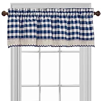 Buffalo Check Rod Pocket Tailored Valance