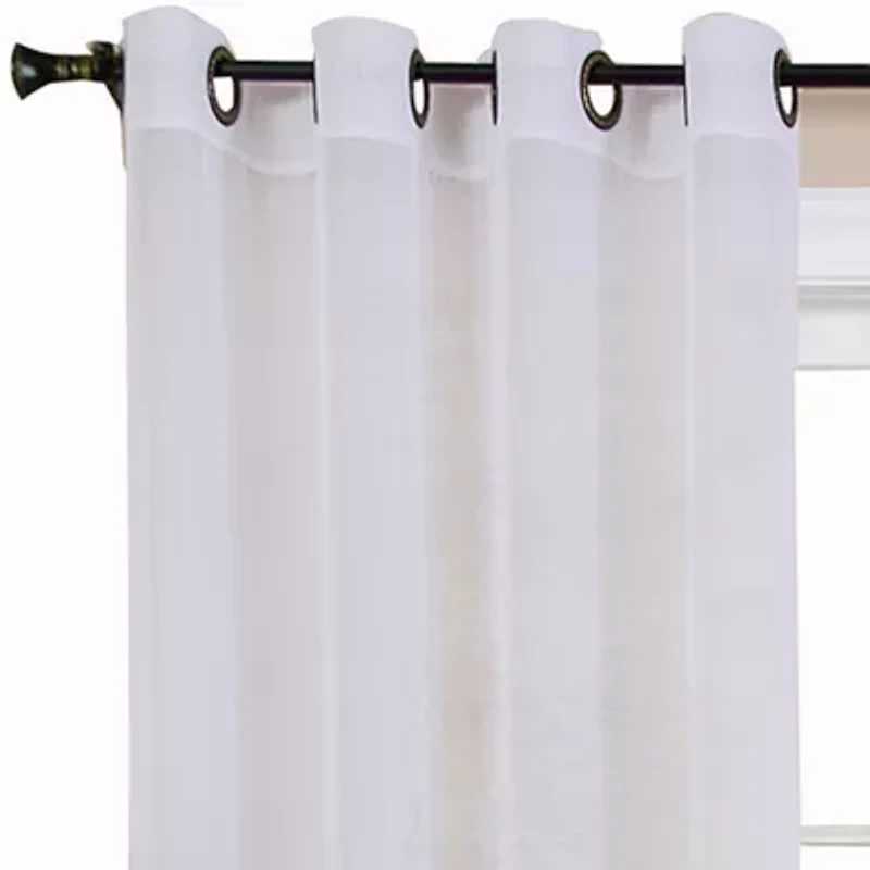 Essence Grommet Top Sheer Single Curtain Panel