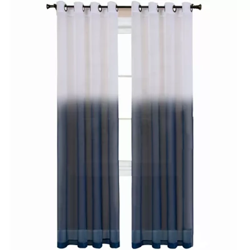 Essence Grommet Top Sheer Single Curtain Panel