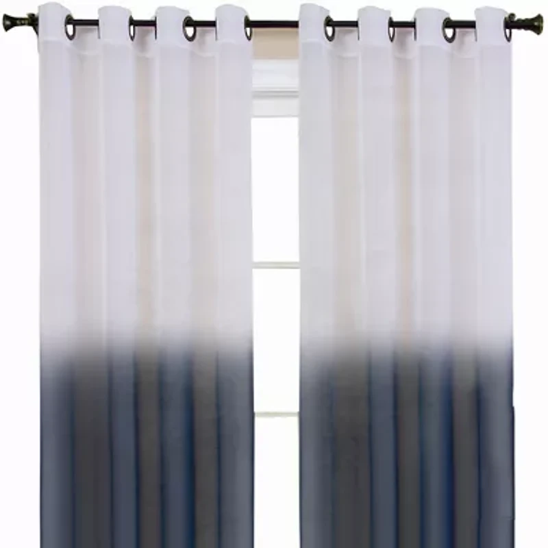 Essence Grommet Top Sheer Single Curtain Panel