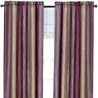 Ombre Rod Pocket Light-Filtering Single Curtain Panel