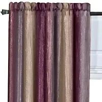 Ombre Rod Pocket Light-Filtering Single Curtain Panel