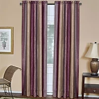 Ombre Rod Pocket Light-Filtering Single Curtain Panel