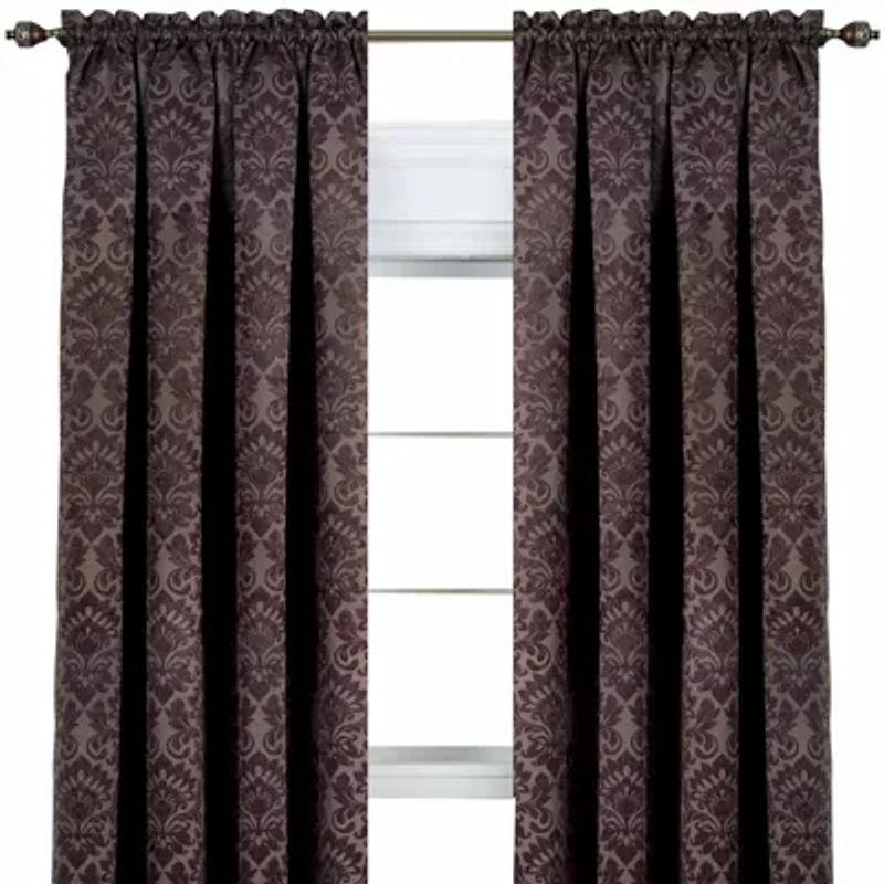 Sutton Rod Pocket Blackout Single Curtain Panel