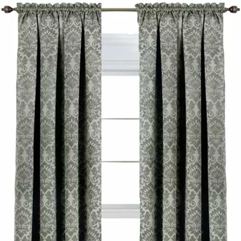 Sutton Rod Pocket Blackout Single Curtain Panel
