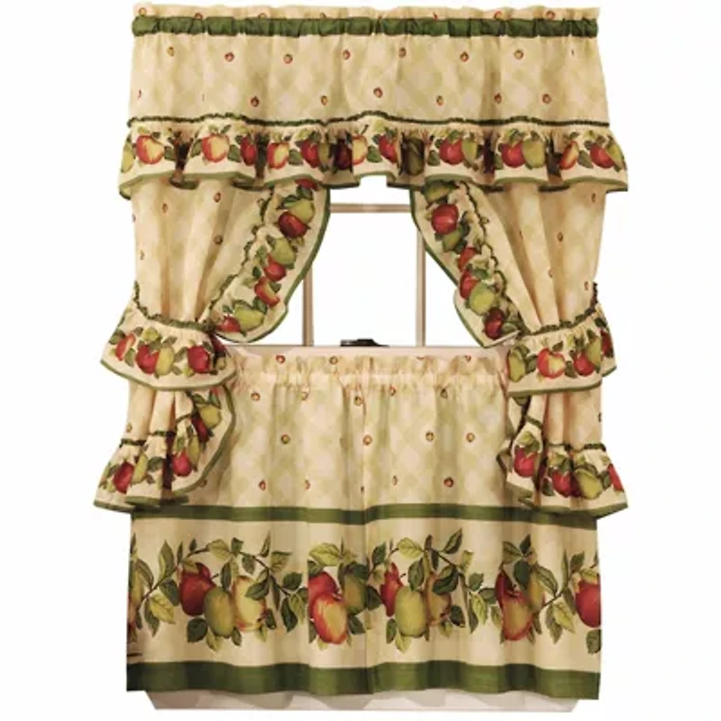 Rod Pocket Kitchen Curtains & Drapes Window Set