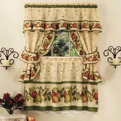 Rod Pocket Kitchen Curtains & Drapes Window Set